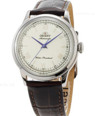 ORIENT RN-BB0002S Bambino 38mm White Roman No Date Automatic Leather Watch