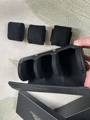 Unique Luxury 3 Watch Roll Snake Skin Design Luxury Wrist Watches Case Storage