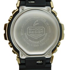 CASIO G SHOCK G SHOCK GM 6900G 9JF Quartz Digital Rubber Black x Gold 20 ATM Wat