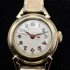 Vintage 1958 L8 Bulova Navy Nurse Ladies Mechanical Wristwatch Swiss 17 Jewel