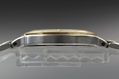 [Exc+5] Yves Saint Laurent 5421-H10040Y Cut Glass Qz Men’s Watch Vintage JAPAN