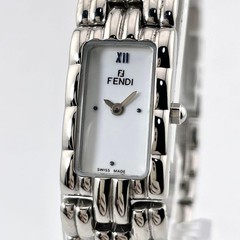 Fendi Orologo Square White Ladies Quartz Watch 660L Japan 0713135