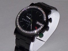 New Men’s 101m Gucci chrono 1.92ct.aprx.custom set real Diamond Watch YA101331