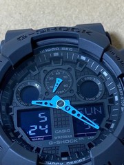 G‐SHOCK GA‐100C Gray ×Light blue/Battery ・ Near
