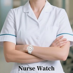 30M Waterproof Nurse Watch – Luminous Easy Read Dial, Second Hand & 24H