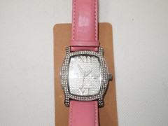 Pastorelli Rhinestones Pink Leather Band Watch – Runs