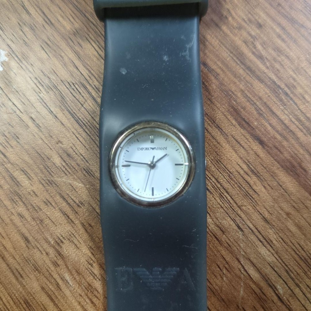 Emporio Armani Unspecified Quartz Analog Unisex Adults Black Dial Wristwatch
