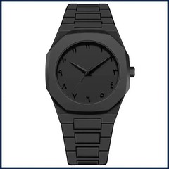 Modern Minimalist All-black Men’s Watch Arabic Digital Sports Leisure Quartz Wat