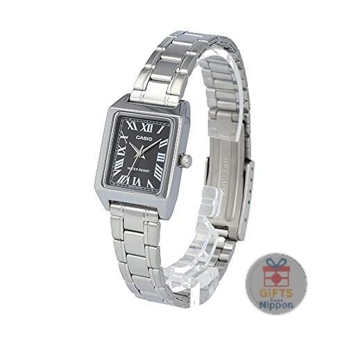 Casio Women’s Standard Analog Quartz Watch Metal Black LTP-V007D-1B New