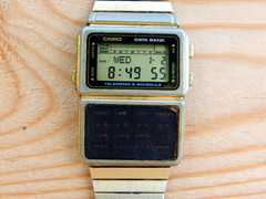 Vintage Casio Data Bank Calculator Alarm Digital Watch DBC-600G module 563 JAPAN