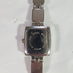 Adele Ultra Quartz Square Watch TESTED & WORKS Japan Movt Fold Over Clasp Band