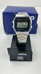 Casio A158WA-1, Classic Digital Watch, Chronograph, Alarm, Date, 7 Year Battery