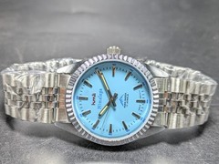 vintage HMT HIMALAYA manual winding 17 jewels blue dial men’s watch