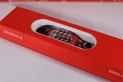New Swiss Swatch Originals Swaiti Red Multicolor Silicone Watch 34mm GR163 Black