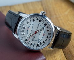 Automatic Raketa Polar Mens Watch 24 Hours Vintage Petrodvorets Gift For Men