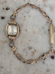 Vintage 1960 Bulova Ladies Swiss Wristwatch M0 10K RGP Bezel 12K Gold Filled Bra
