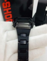 NEW CASIO G-SHOCK DW-5600E CUSTOM METAL/Composite Black Tone STAINLESS STEEL