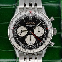 2023 Breitling Navitimer Steel 43mm B01 AB0138 Black Dial on Bracelet B+P