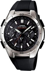 CASIO WVQ-M410-1A Solar Radio Controlled Watch Silver Black Stainless Steel Men