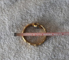 Vintage VANTAGE Hidden Watch Bracelet Women’s Gold Tone Hinged Bangle 70s 80s