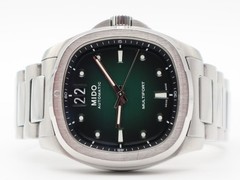 Mido Multifort TV Big Date – Green Gradient Dial Ref. #M0495261109100 FreeShip