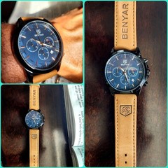 BENYAR Mens Watches Analog Quartz Chronograph Waterproof Wrist Watches