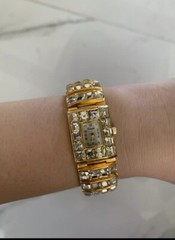 NEW Xanadu Clear Gold Rhinestones Women’s Watch