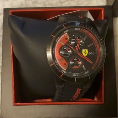 Ferrari Scuderia Ferrari Men’s Quartz Chronograph Date Black/Red Dial w/ Box