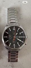 Movado Esq. Catalyst Black Dial Stainless Steel Chrono Quartz Men’s Watch
