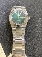 New Pablo Raez Green Dial Day-Date Watch Stainless Steel Mens Quartz Designer 40