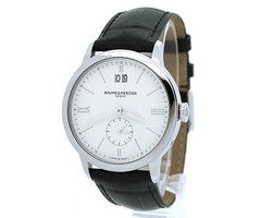 Baume & Mercier Wristwatches Quartz 40mm SS Leather Dial White Boxed Manual