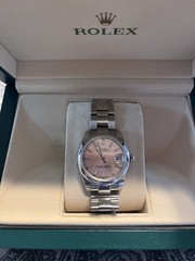 Rolex Oyster Perpetual 124200 Silver Oyster Bracelet with Silver Bezel