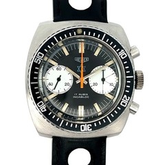 Heuer, Israeli Air Force Issued Chronograph, Valjoux 7733 Movement, Early-1970s