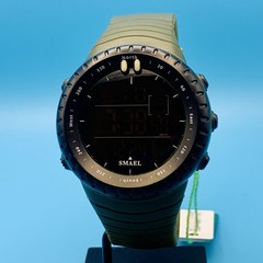 SMAEL 1237 Men’s Digital Wristwatch Chrono Backlight Alarm Working New Battery