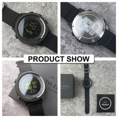Men Outdoor Sport Tactical Smart Watch Altimeter Barometer Compass WristWatch S+