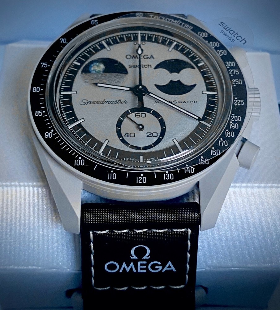 OMEGA X SWATCH SpeedMaster MoonSwatch MISSION TO EARTHPHASE AUTHENTIC!
