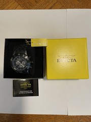 New Invicta Marvel Black Panther Limited Edition Chronograph Watch 26749 Box