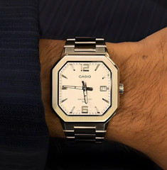 Casio MTP-B195D-7AV Men’s Watch White Dial Stainless Steel Watch