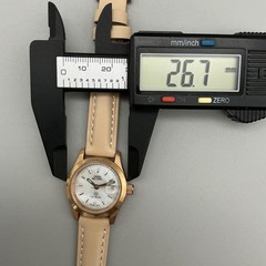 Swiss Military 6-123 Womens Watch 27mm Rose Gold MOP Leather New Battery