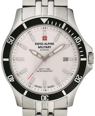 Swiss Alpine Military White Dial Date Display Men’s Watch 7022.1132