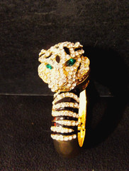 Jessica Carlyle Women’s Watch Rhinestone Hidden Dial Bengal tiger New Battery.