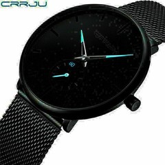 Fashionable Casual Quartz Watch Waterproof Stainless Steel Mesh Strap Wristwatch