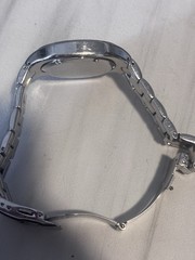 Fossil Blue Men’s Quartz 100m Black Dial SS Silver Bracelet Seconds Hand