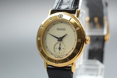[Near MINT] GUCCI 3000.2.L Small seconds 26mm Ivory Dial Quartz Women’s Watch