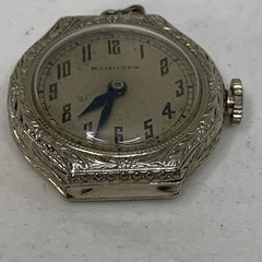 Antique Hamilton 986A 17 Jewel Art Deco Watch 14K Gold Filled NOT WORKING