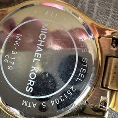 Michael Kors Unisex Slim Runway Gold Tone Stainless Steel Watch 42mm