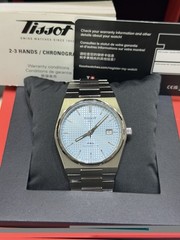 New Tissot PRX Powermatic 80 Ice Blue Dial 40MM Men’s Watch T137.407.11.351.00