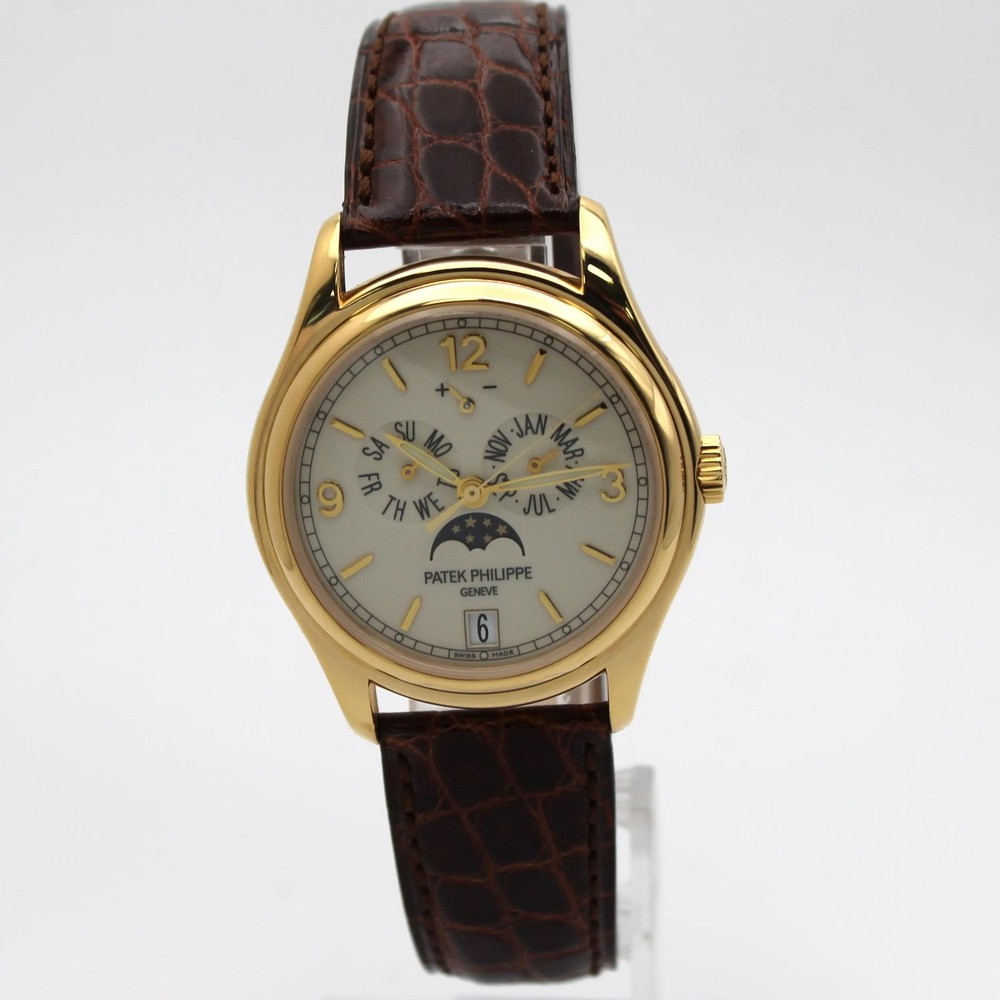 Patek Philippe 39mm Annual Calendar 18K Yellow Gold Automatic Watch 5146J-001