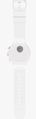 Swatch – SB02W400 – Big Bold Chrono Watch Casual Plastic – Chequered White