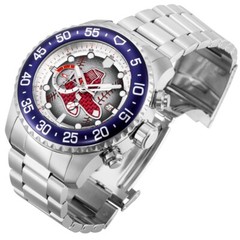 NEW INVICTA 42683 BOSTON RED SOX CHRONOGRAPH WATCH STEEL MLB BASEBALL 50MM